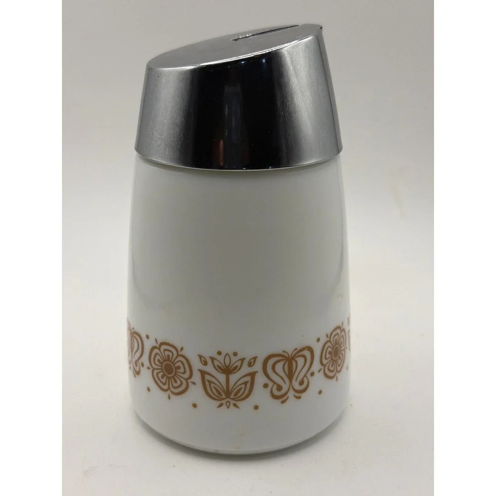 S-930 Dripcut Butterfly Gold Sugar Dispenser Pour Spout Vintage Corning Corelle